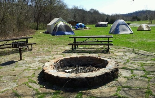 Group campsite