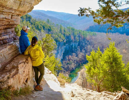 hiking upper part of river
